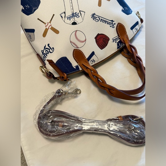 Dooney & Bourke Kansas City Royals Baseball Themed  Women's Satchel Bag - Picture 6 of 16